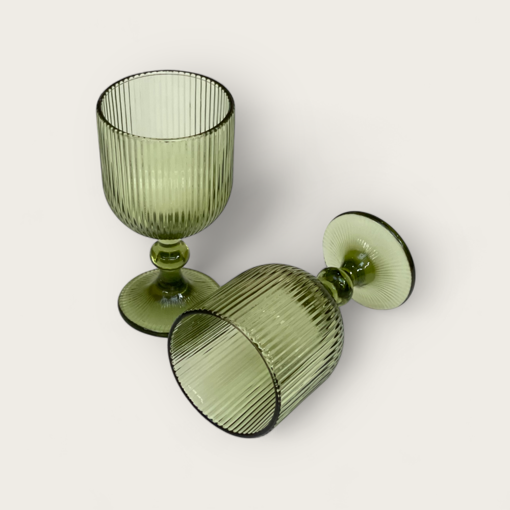 Genova Verde Olivo (Set de 6) - Copas