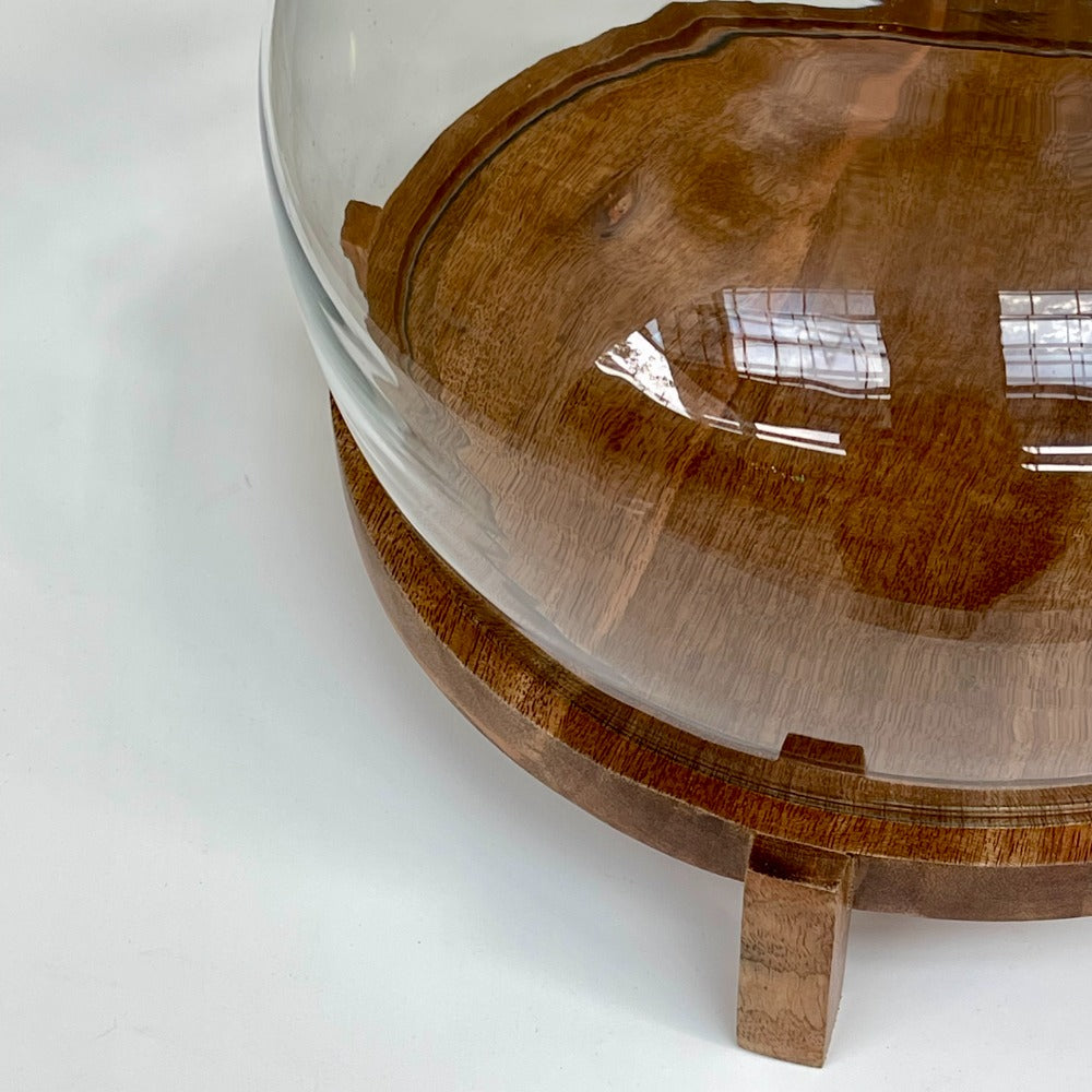 Pastelera Cristal Base de Madera Grande - Pastelera