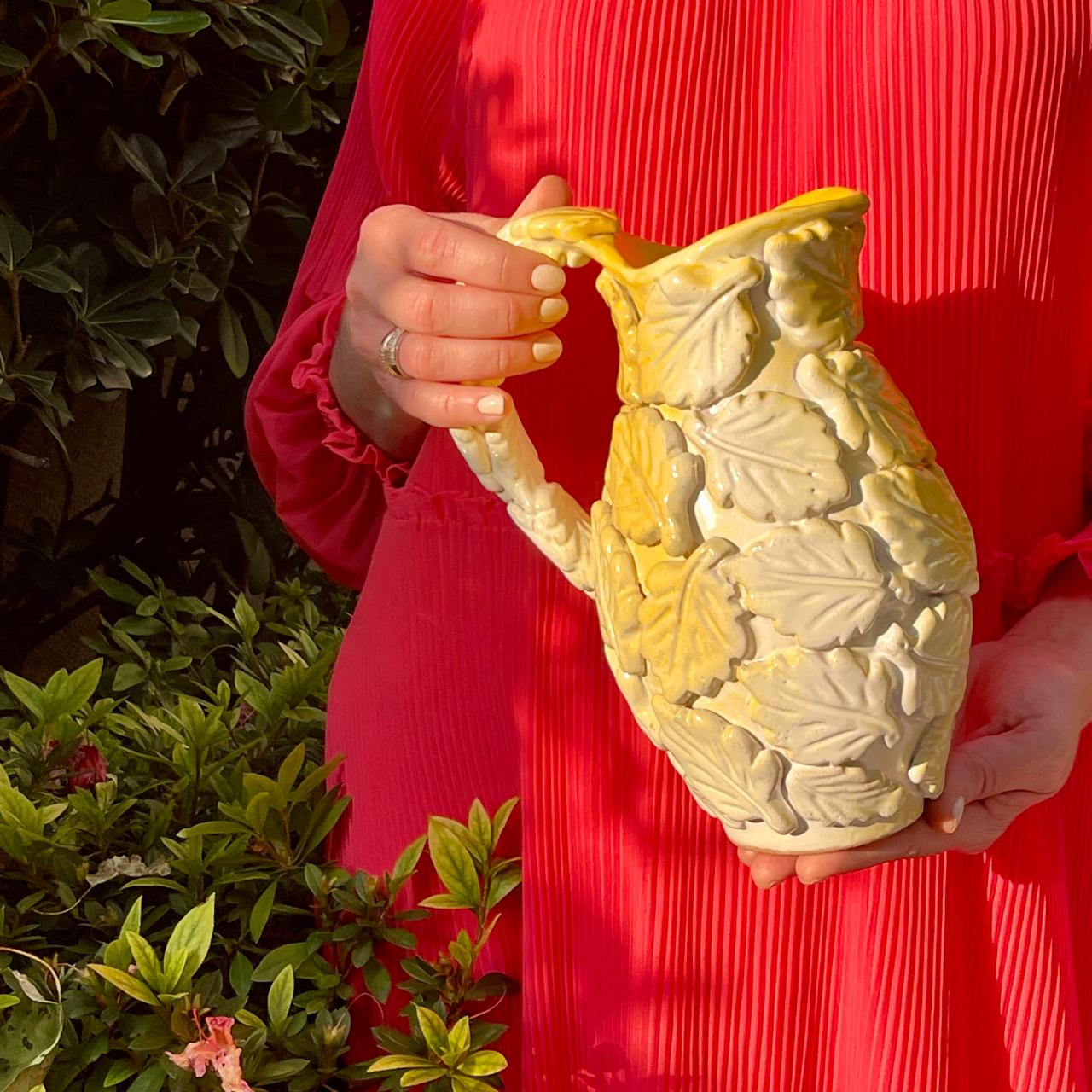 Leaves Amarillo Cerámica Elite - Jarra