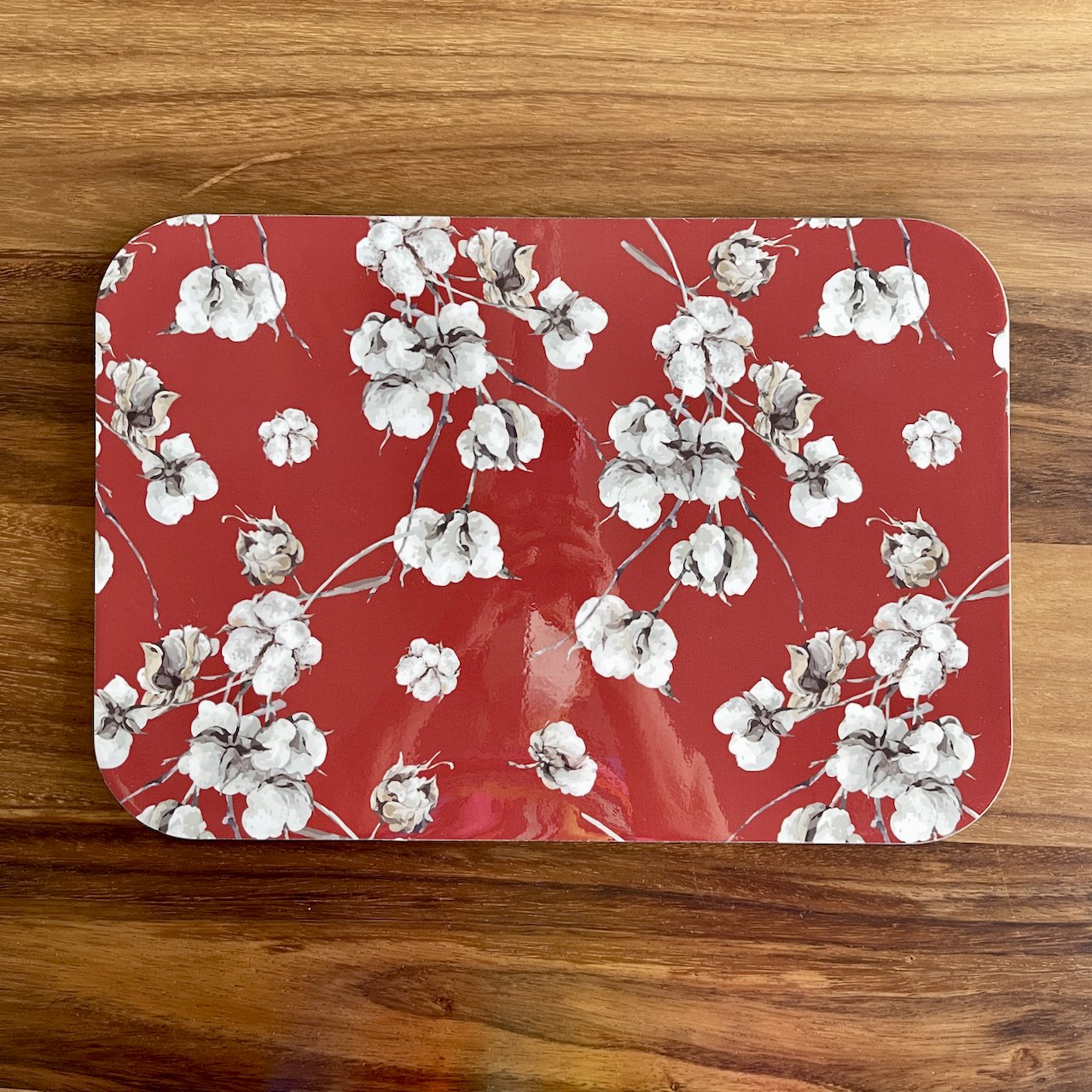 Cotton Flower Red (Set de 6) - Individuales Rígidos