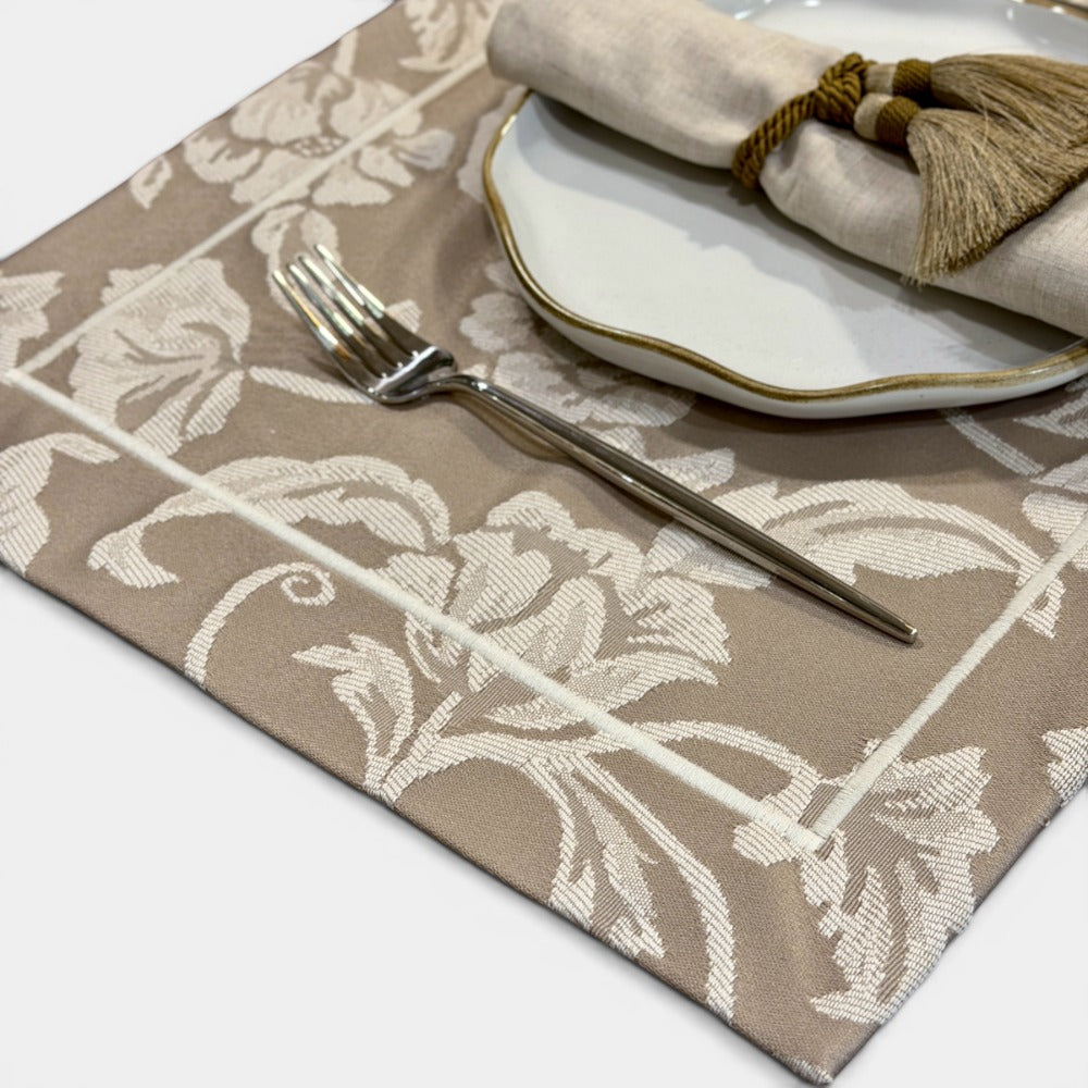 Floral Ivory (Set de 6) - Individual de Mesa