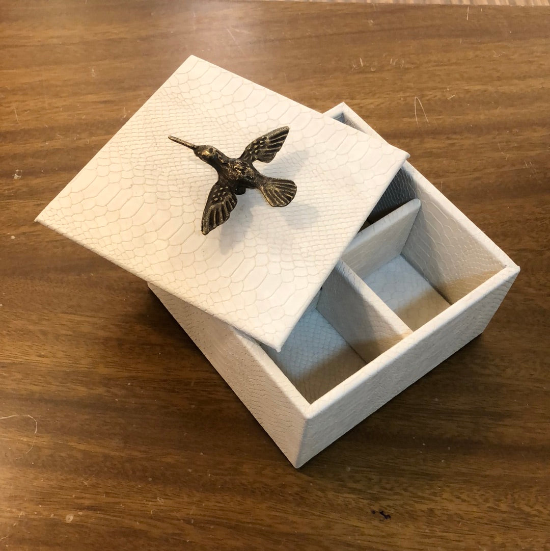 Ortiga Ivory Colibrí - Caja de Té