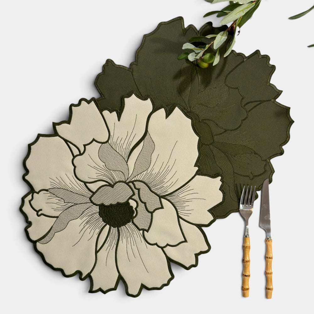 Sarandi Verde Musgo (Set de 6) - Individual de Mesa