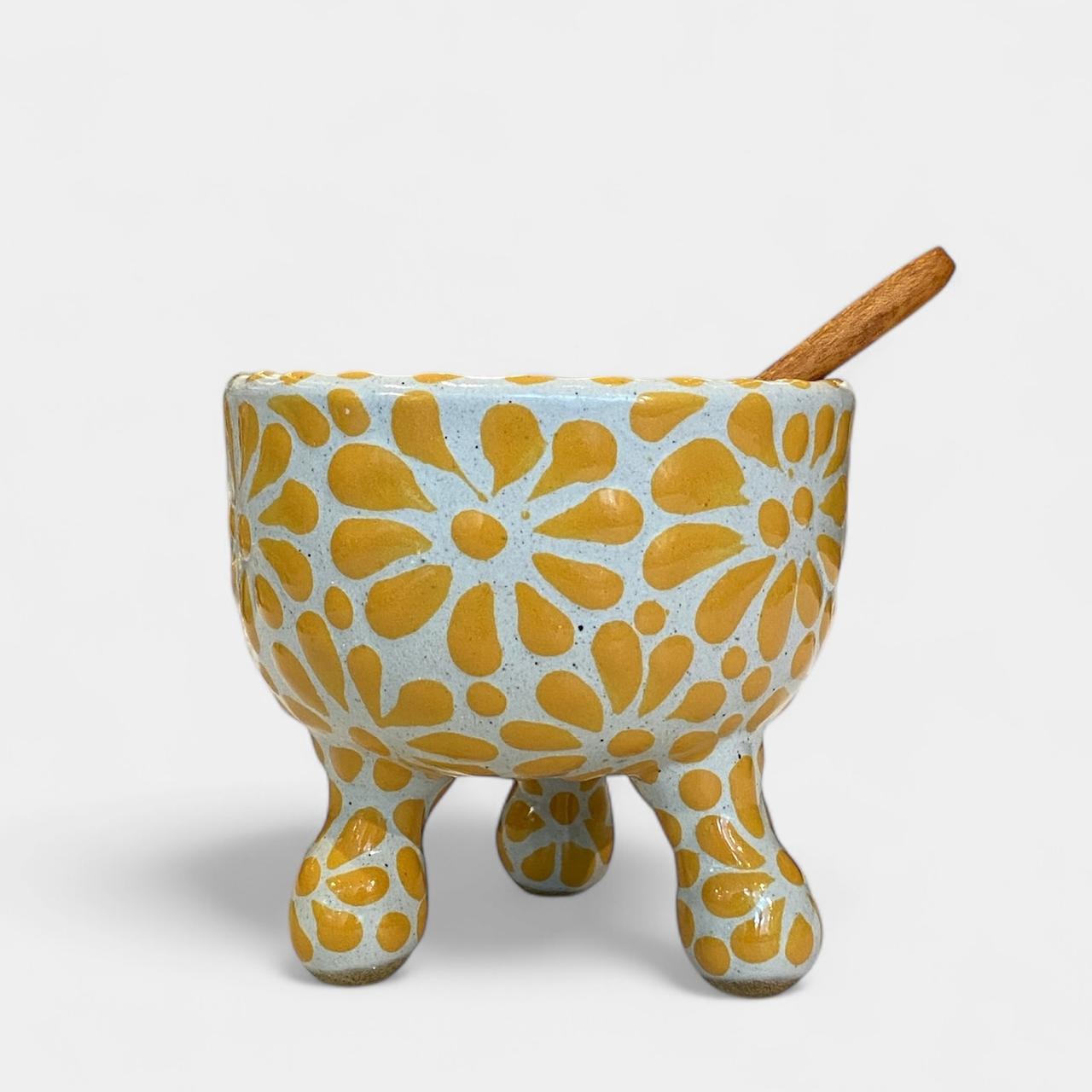 Molcajete Talavera Flores - Salsero
