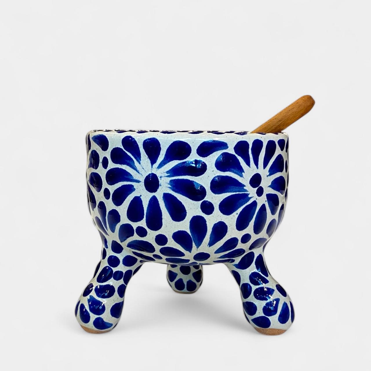 Molcajete Talavera Flores - Salsero