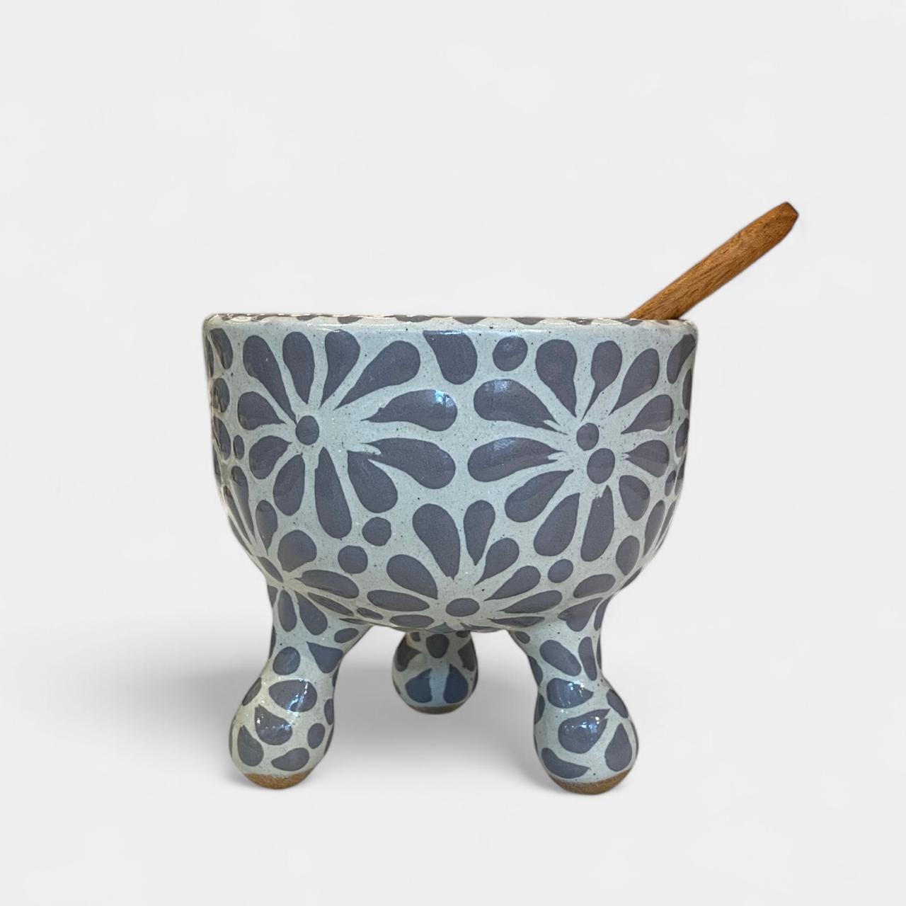 Molcajete Talavera Flores - Salsero