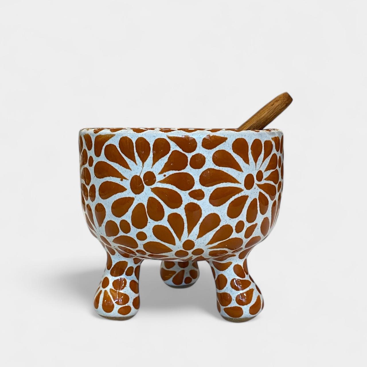 Molcajete Talavera Flores - Salsero