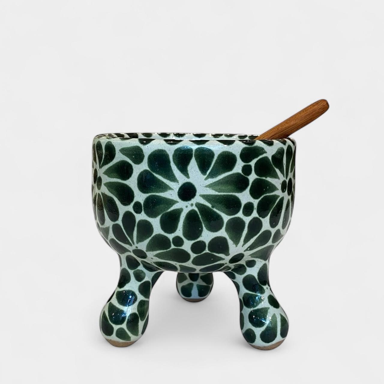 Molcajete Talavera Flores - Salsero