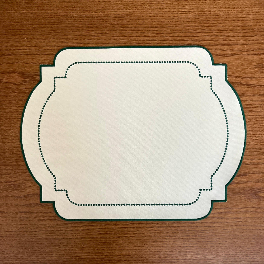 Róterdam Beige/Verde (Set de 6) -Individual de Mesa