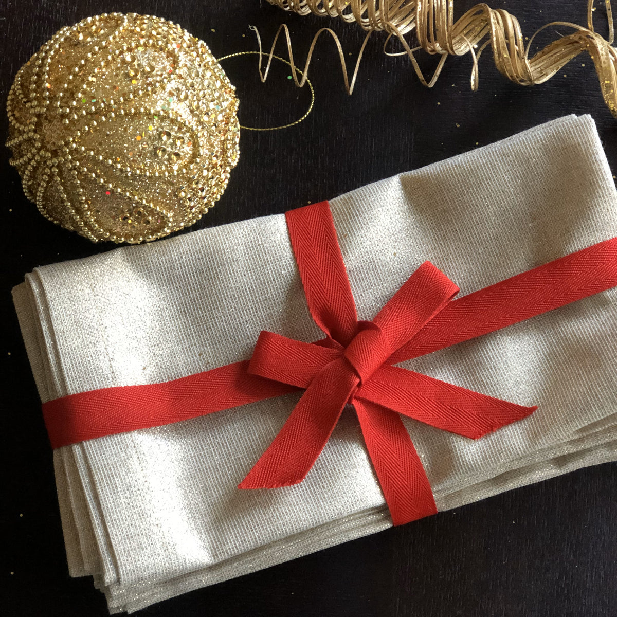 Sparkle Silver - Servilleta de Tela