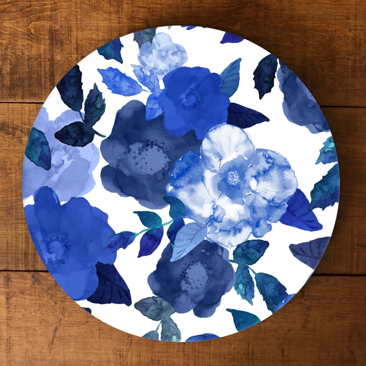 Flores Azul Rey - Charola Giratoria