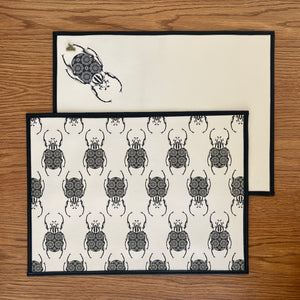 Escarabajos (Set de 6) - Individual Tipo Piel