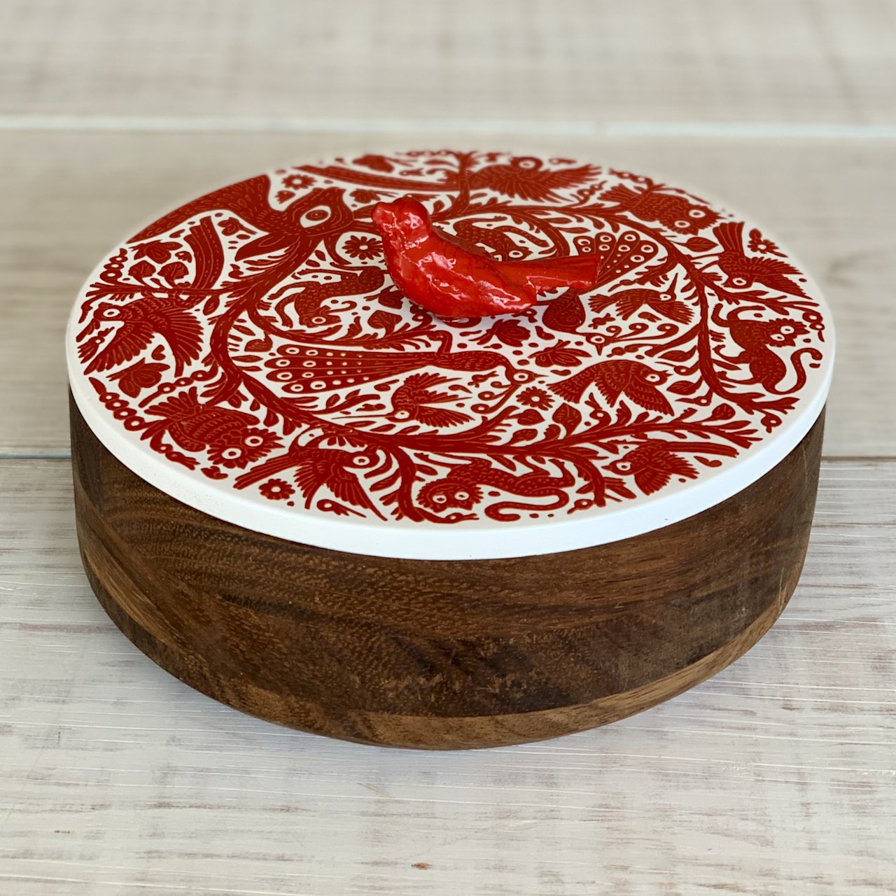 Döni Pájaro Rojo - Tortillero de Madera