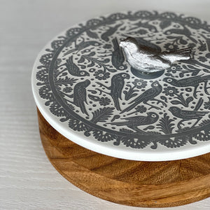 Döni Gris Pájaro Dorado - Tortillero de Madera